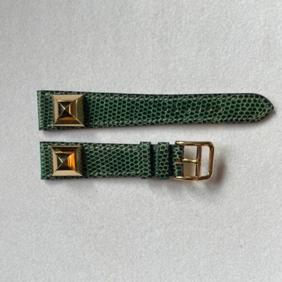 Green Hermes Medor Watch band - Picture 1 of 5